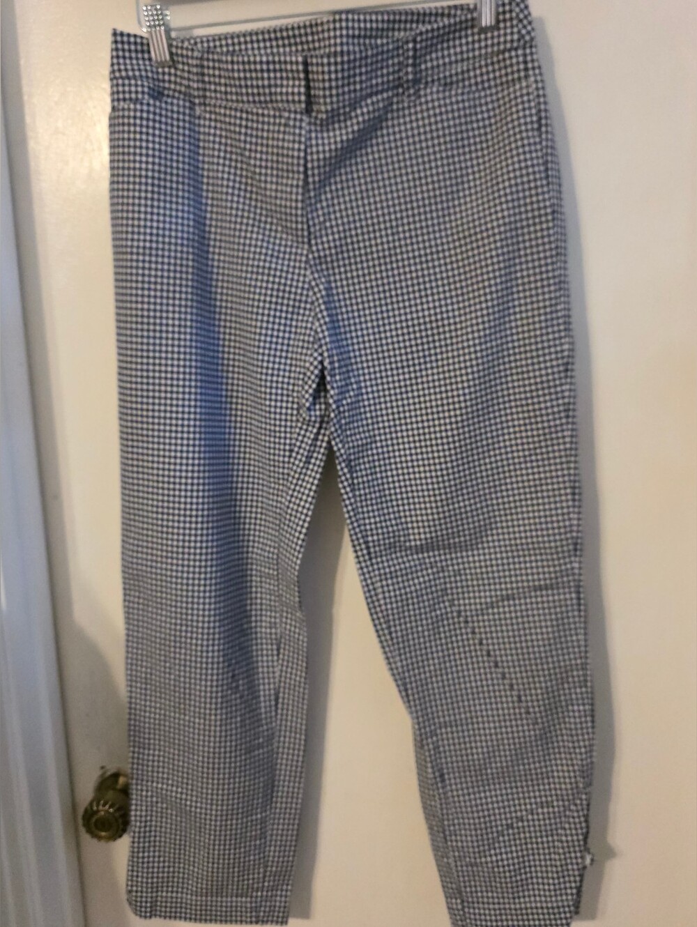 Black & White Gingham Chinos